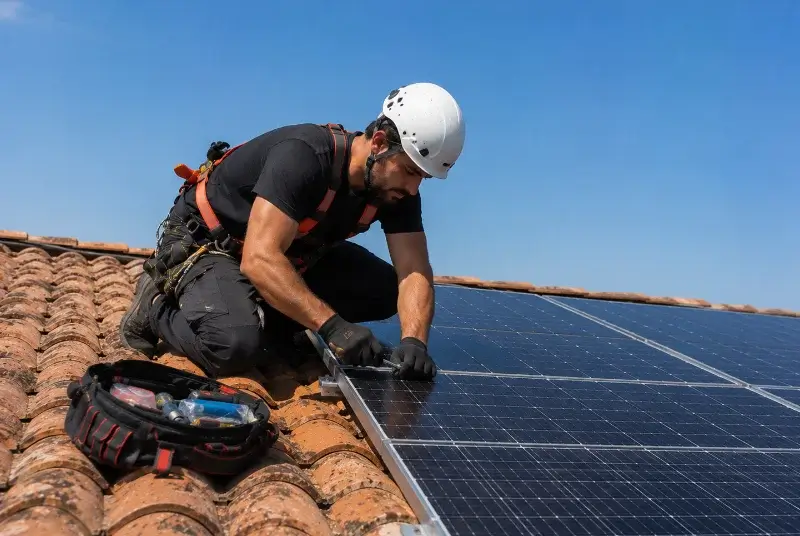 Maintenance et monitoring de panneaux solaires à Couze-et-Saint-Front