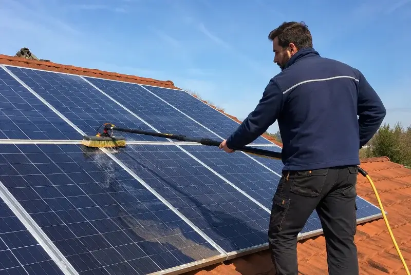Nettoyage et entretien de panneaux solaires à Couze-et-Saint-Front